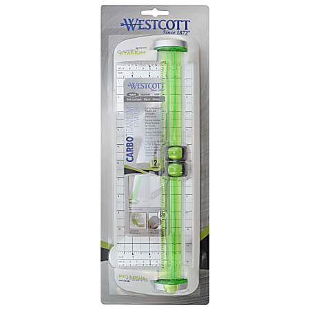 Westcott Carbo Titanium Personal Paper Trimmer 12 Green - Office Depot